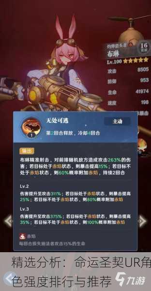 精选分析：命运圣契UR角色强度排行与推荐