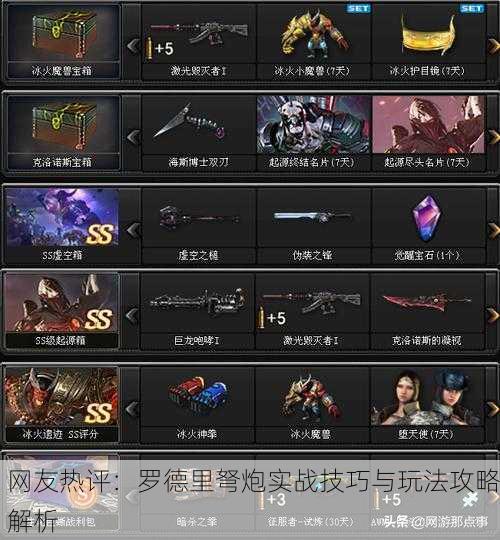 网友热评：罗德里弩炮实战技巧与玩法攻略解析