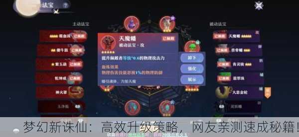 梦幻新诛仙：高效升级策略，网友亲测速成秘籍！