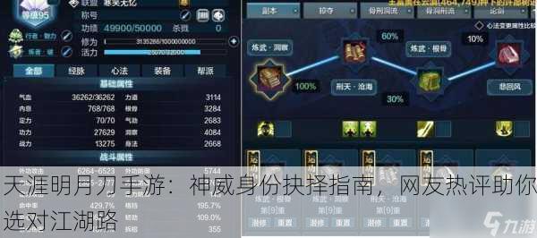 天涯明月刀手游：神威身份抉择指南，网友热评助你选对江湖路