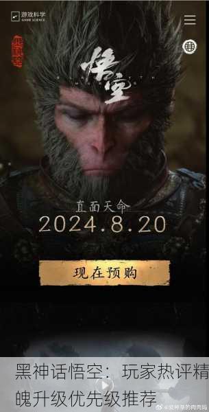 黑神话悟空：玩家热评精魄升级优先级推荐