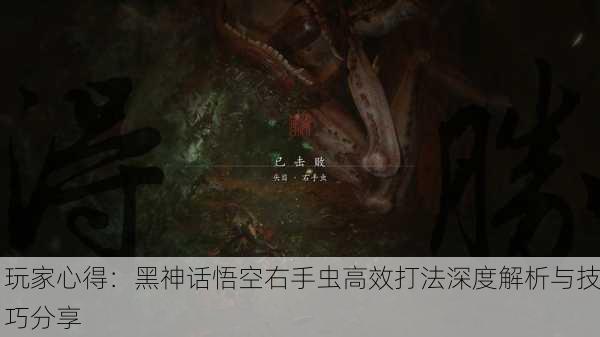 玩家心得：黑神话悟空右手虫高效打法深度解析与技巧分享