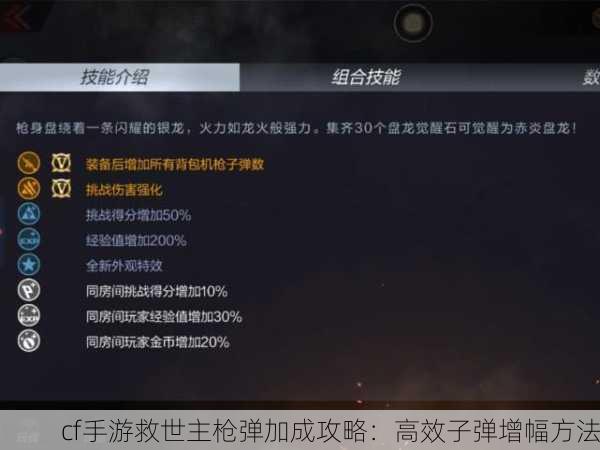 cf手游救世主枪弹加成攻略：高效子弹增幅方法